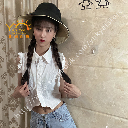 韓版雙面女裝漁夫帽 Korean style double-sided women's fisherman hat YYC000116