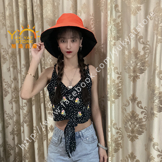 韓版雙面女裝漁夫帽 Korean style double-sided women's fisherman hat YYC000116