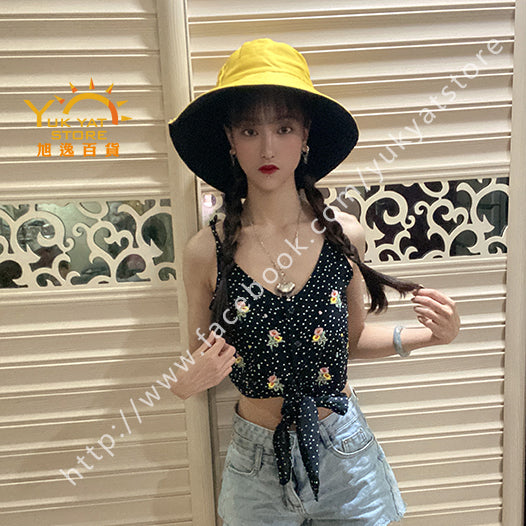 韓版雙面女裝漁夫帽 Korean style double-sided women's fisherman hat YYC000116