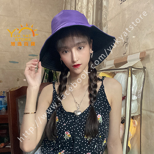 韓版雙面女裝漁夫帽 Korean style double-sided women's fisherman hat YYC000116