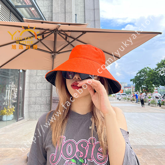 韓版雙面女裝漁夫帽 Korean style double-sided women's fisherman hat YYC000116