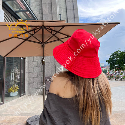 韓版雙面女裝漁夫帽 Korean style double-sided women's fisherman hat YYC000116