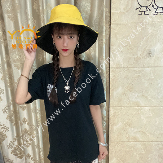 韓版雙面女裝漁夫帽 Korean style double-sided women's fisherman hat YYC000116