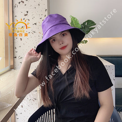 韓版雙面女裝漁夫帽 Korean style double-sided women's fisherman hat YYC000116