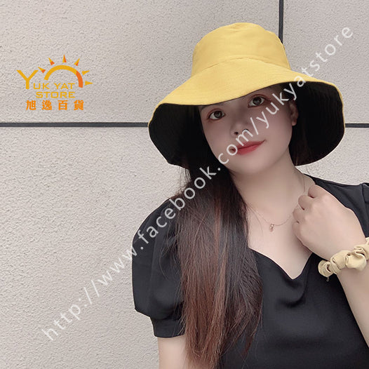 韓版雙面女裝漁夫帽 Korean style double-sided women's fisherman hat YYC000116